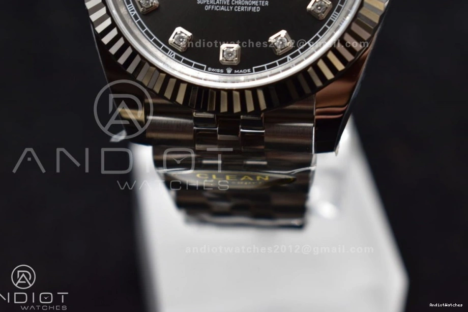 Steel Grey SmartChoice 126334 Best On Bracelet 904L Clean Edition 41 DateJust Dial 1:1 Jubilee 421 SS Diamonds VR 0809